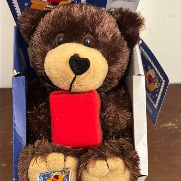 2012 In the Mailbox Santa & Sleigh Forever Stamp Teddy Bear NIB - Picture 2 of 8